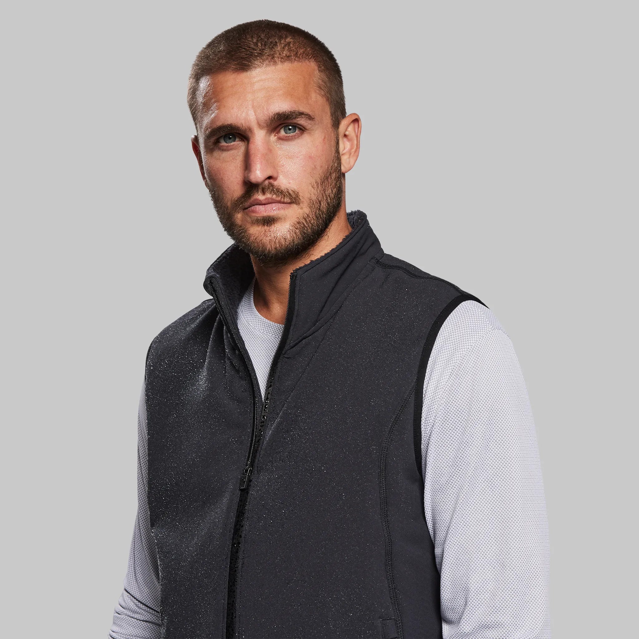 Planet Earth Fleece Vest. Black edition