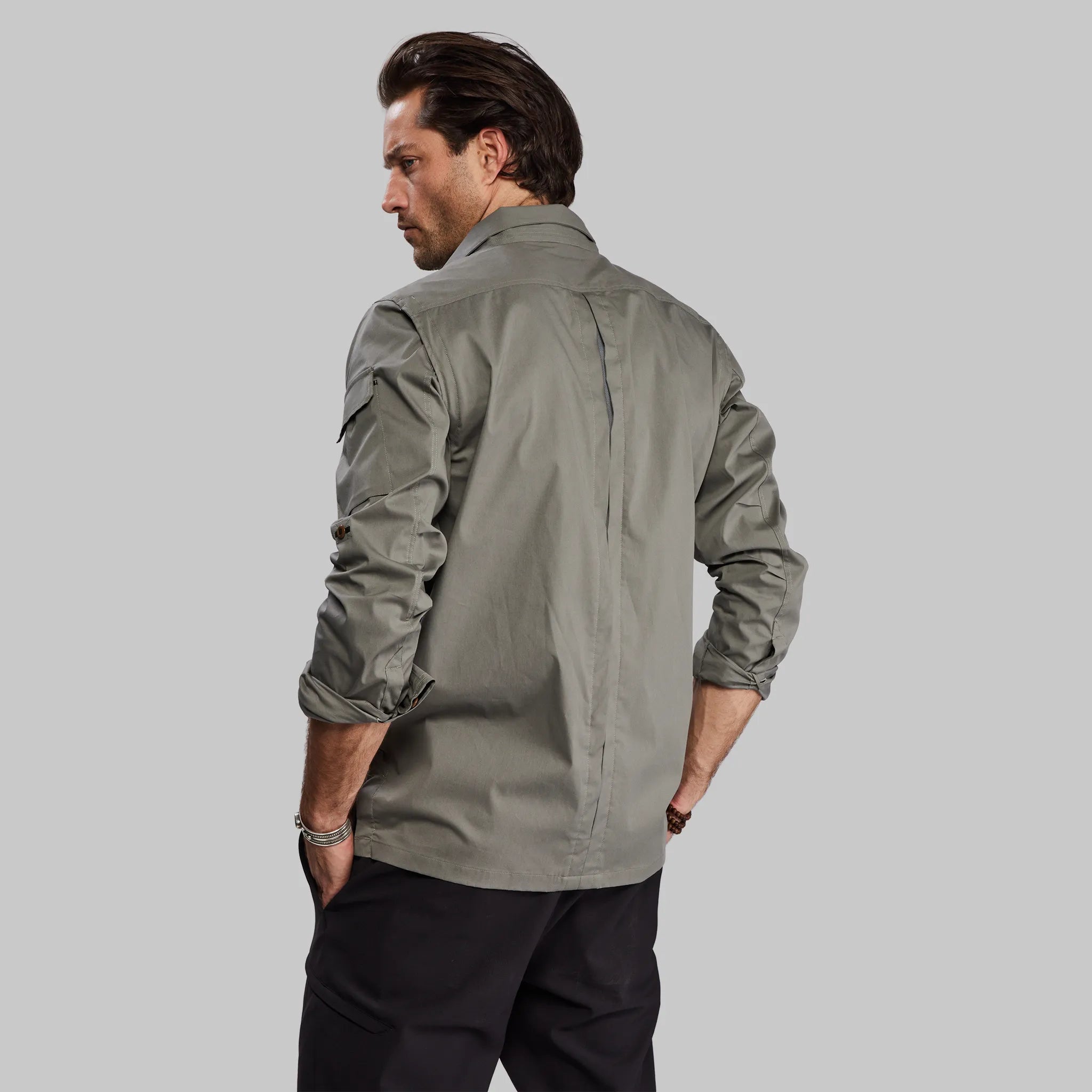 Planet Earth Shirt. Grey-Green edition