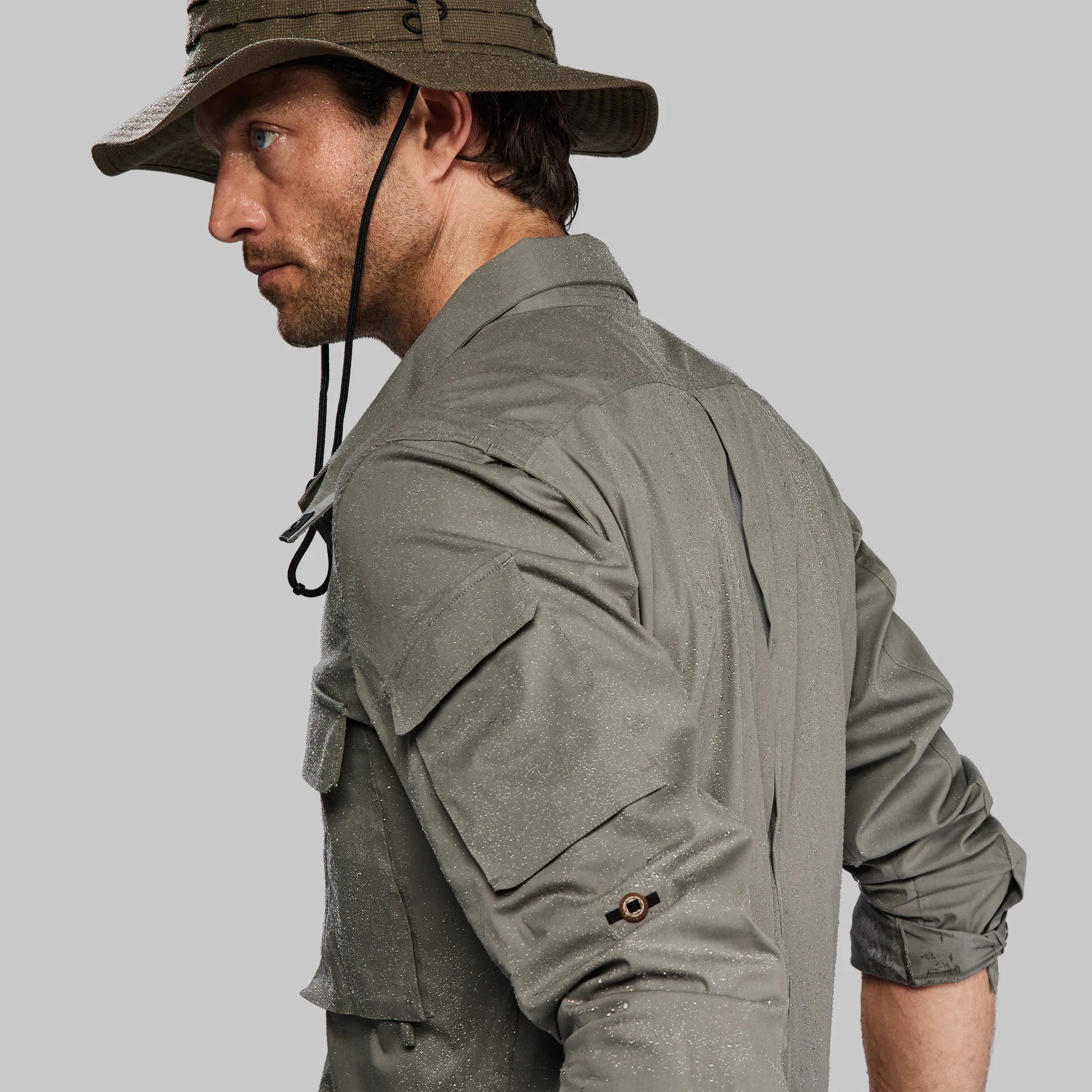 Planet Earth Shirt. Grey-Green edition