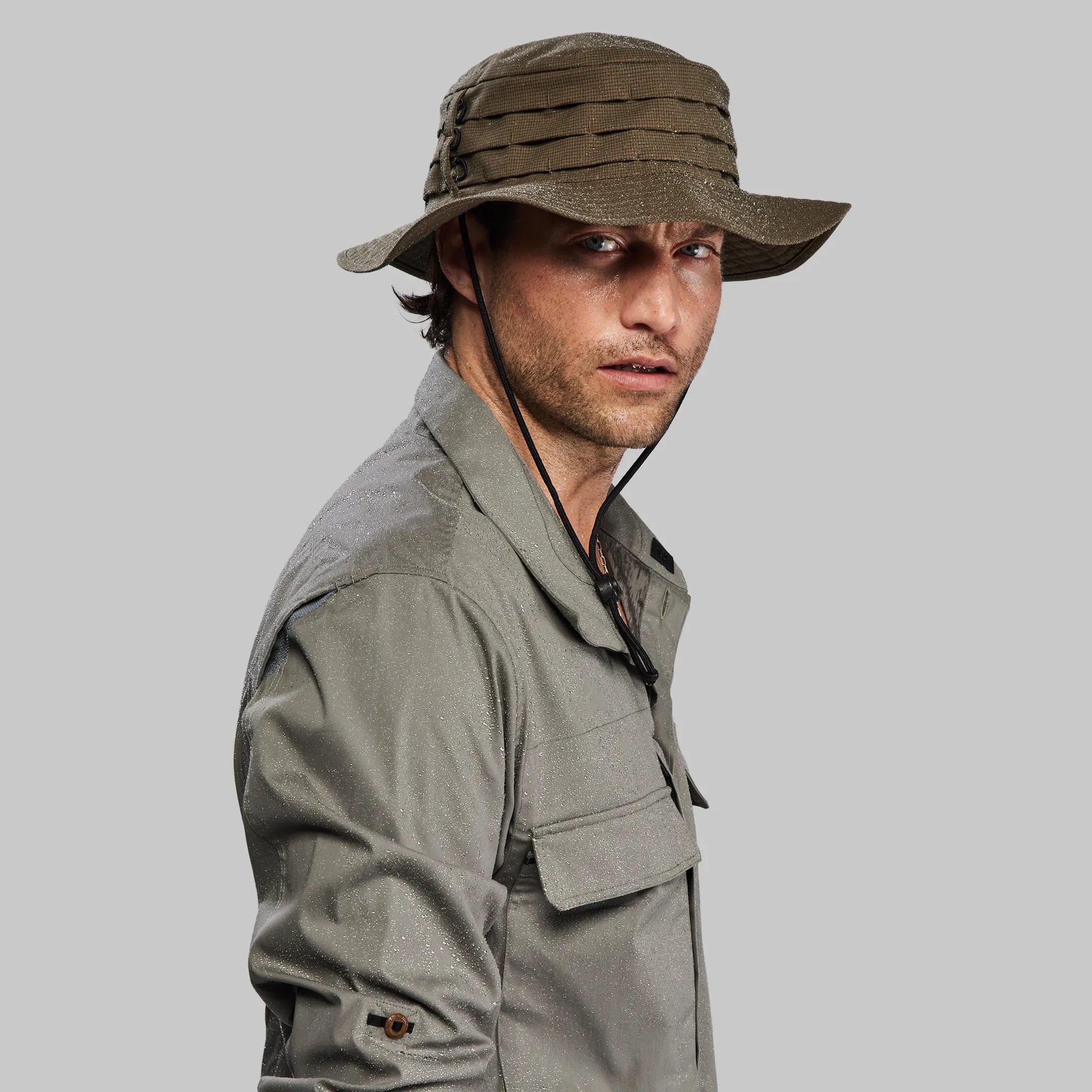 Planet Earth Shirt. Grey-Green edition