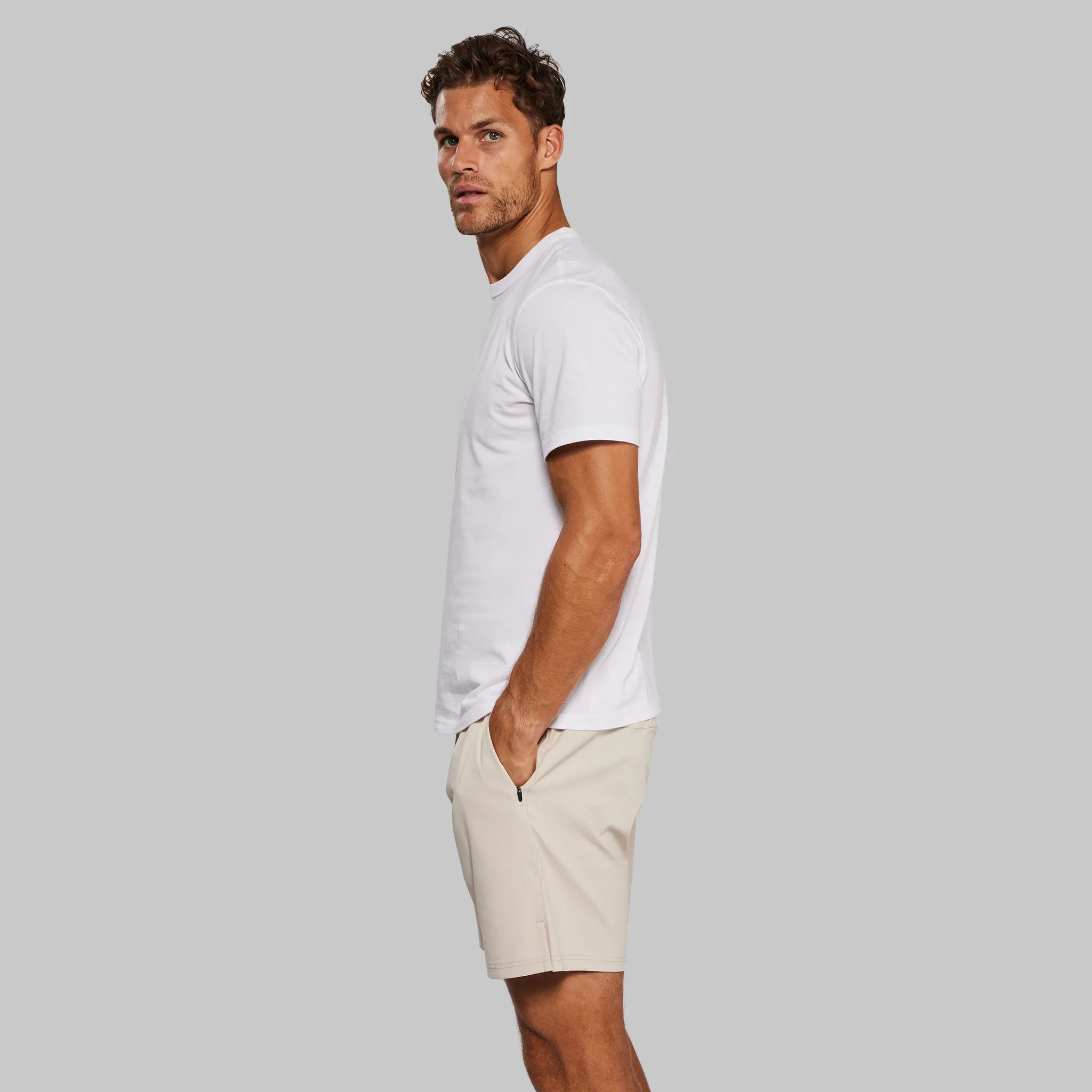 Planet Earth Ultralight Shorts. Stone edition