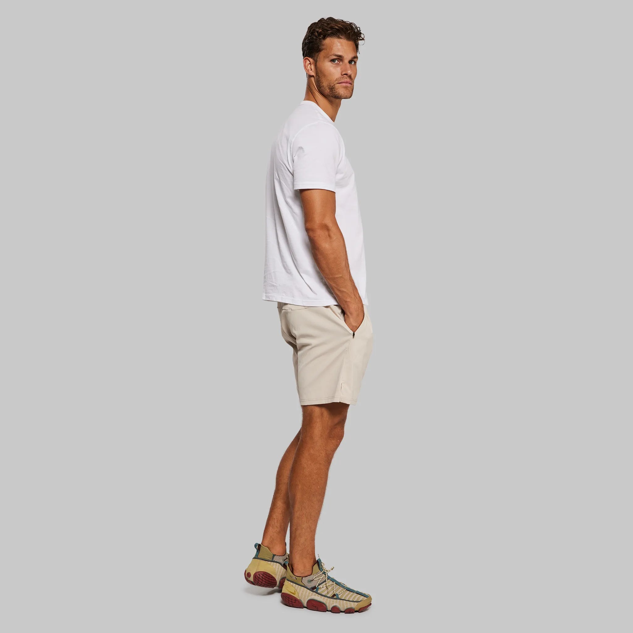 Planet Earth Ultralight Shorts. Stone edition
