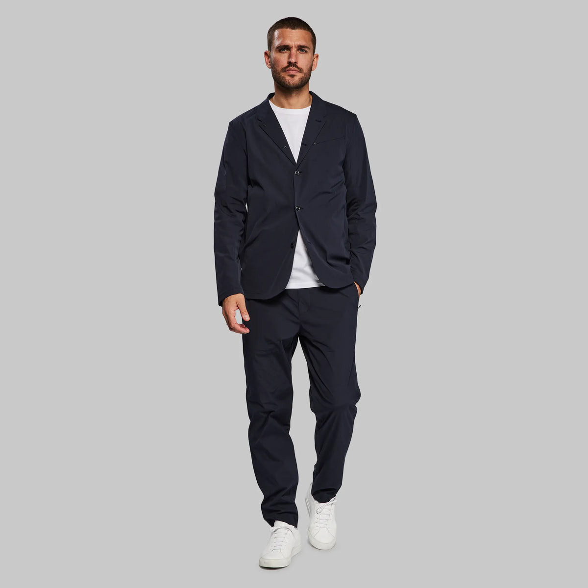 Planet Earth Suit Jacket. Navy edition