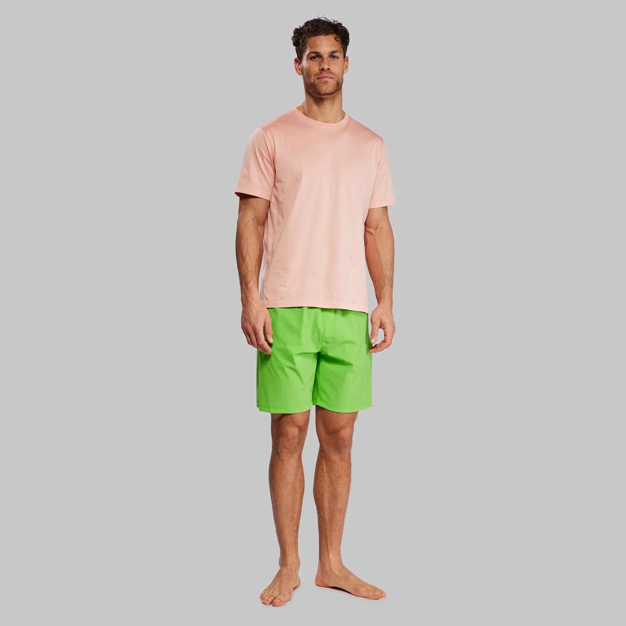 Planet Earth Swim Shorts. Green edition