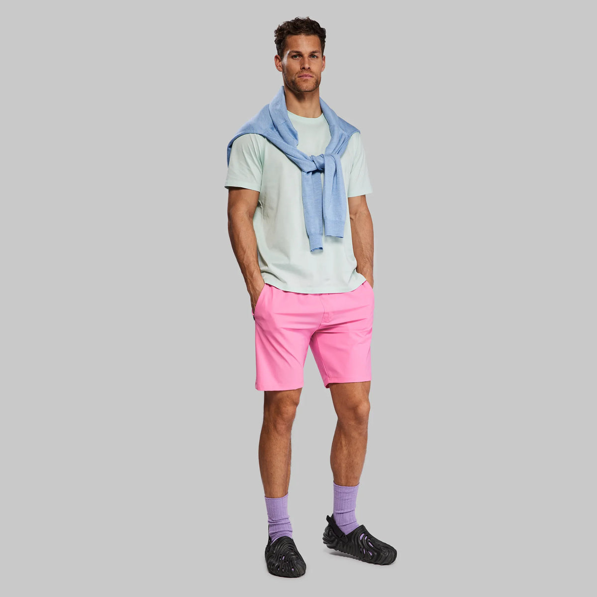 Planet Earth Swim Shorts. Pink edition