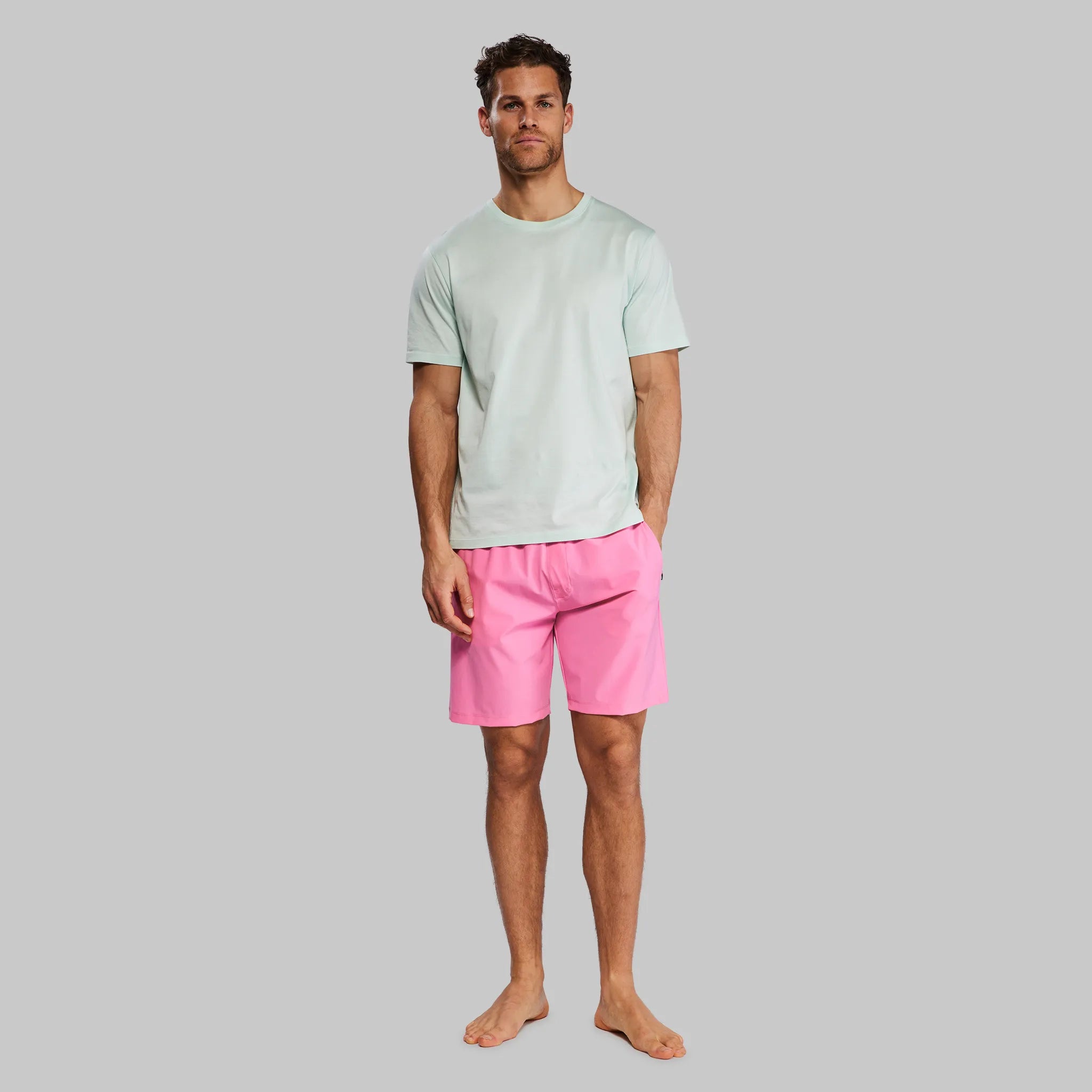 Planet Earth Swim Shorts. Pink edition