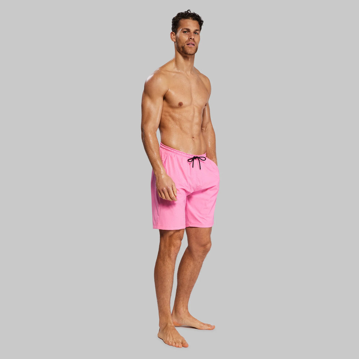 Planet Earth Swim Shorts. Pink edition