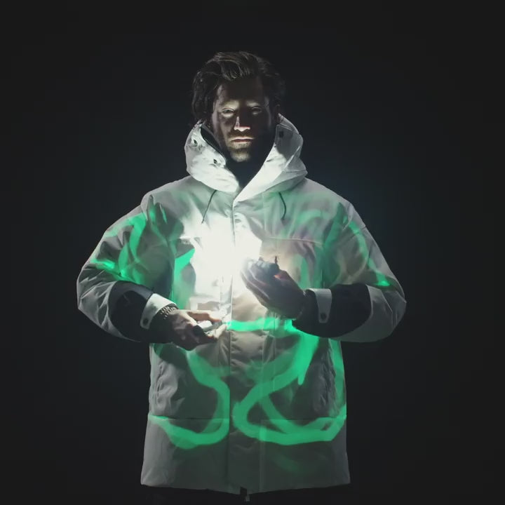 Solar Charged Puffer. White edition