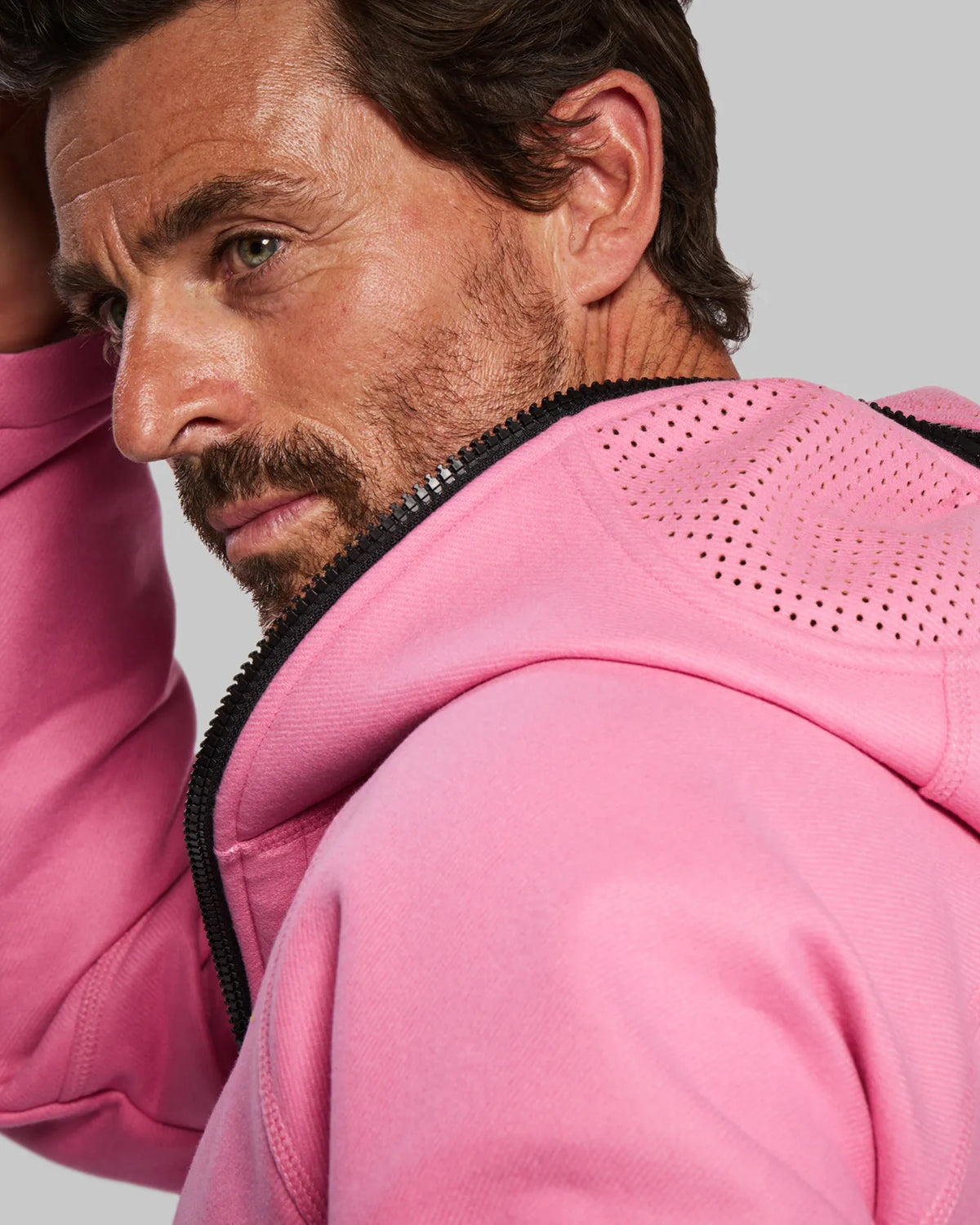 Relaxation Zip Through Hoodie. Pink edition