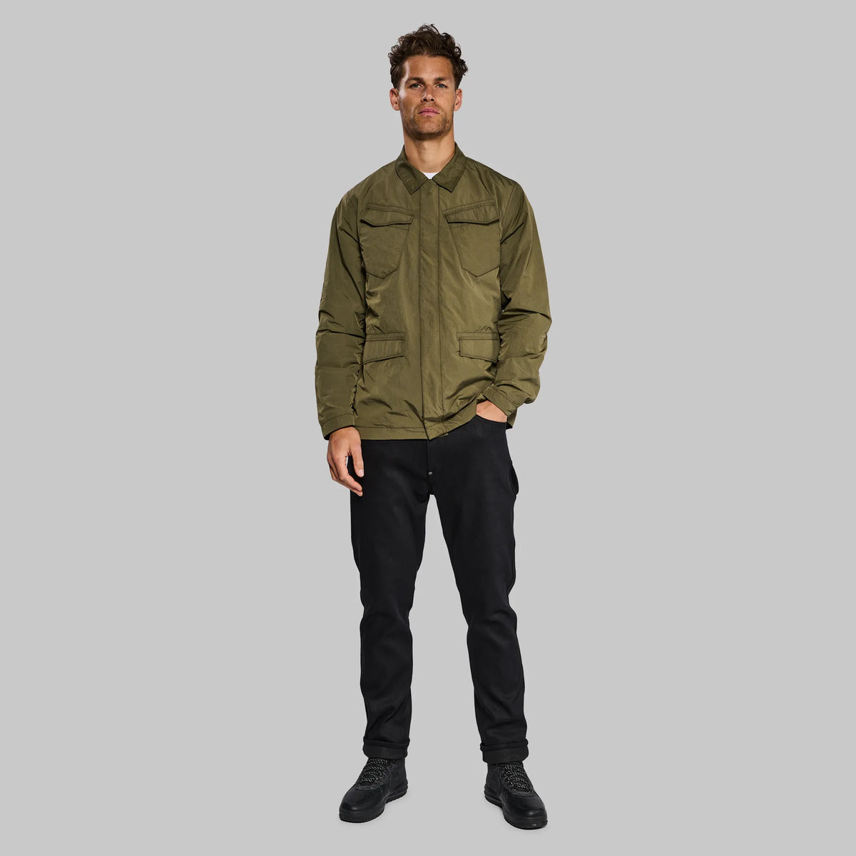 Salt-Shrunk Jacket. Military Green edition