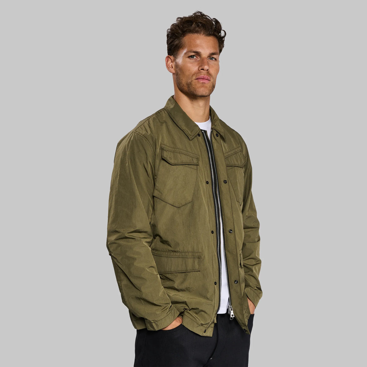 Salt-Shrunk Jacket. Military Green edition