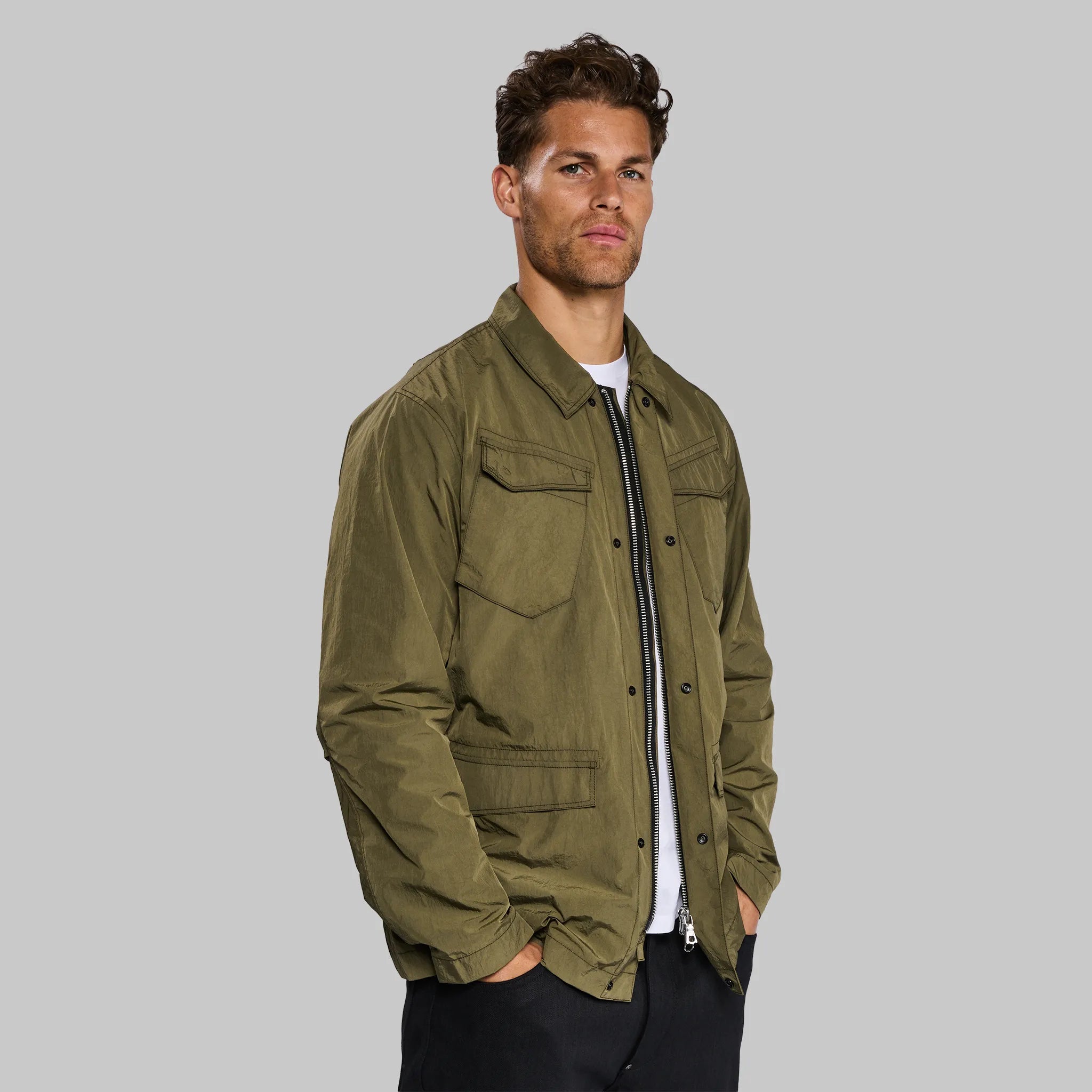 Salt-Shrunk Jacket. Military Green edition
