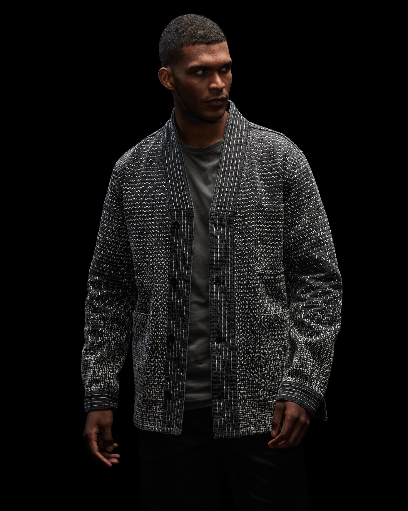 Sashiko Jacket. Grey edition