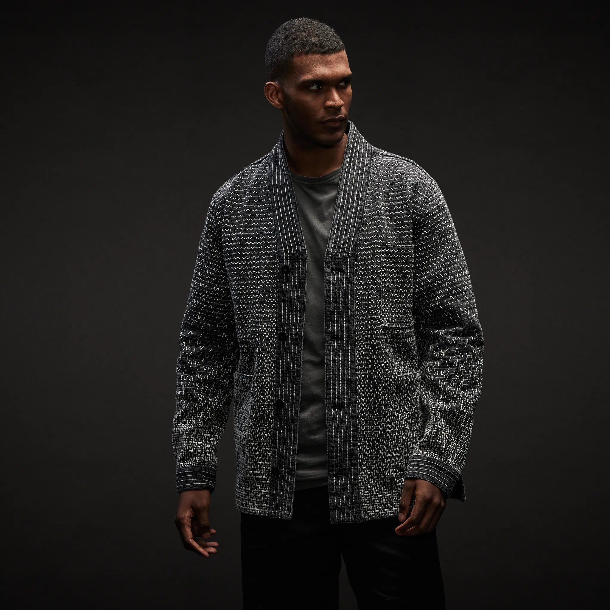 Sashiko Jacket. Grey edition