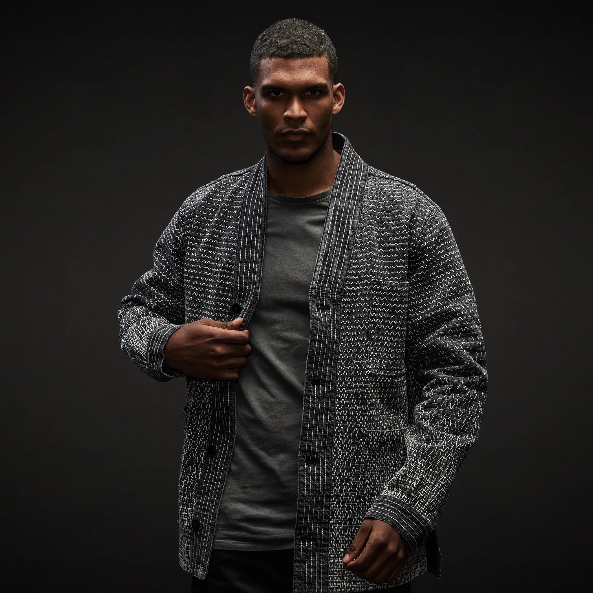 Sashiko Jacket. Grey edition