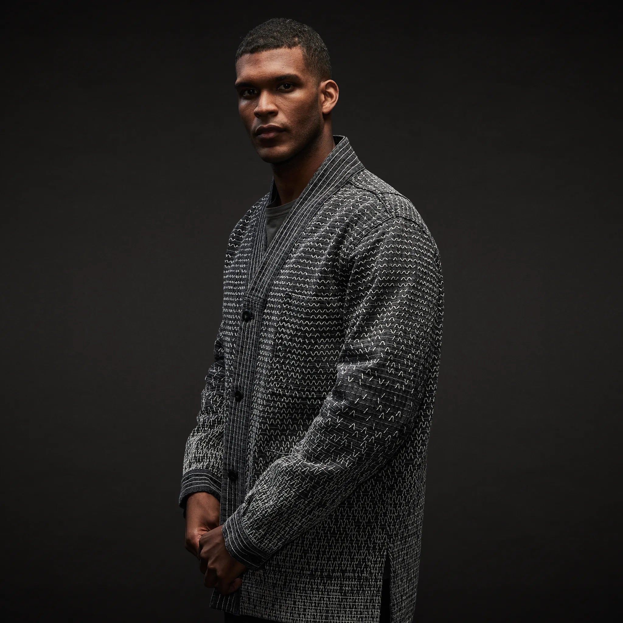 Sashiko Jacket. Grey edition