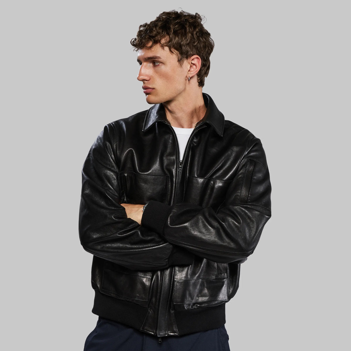 Leather Shielding Jacket