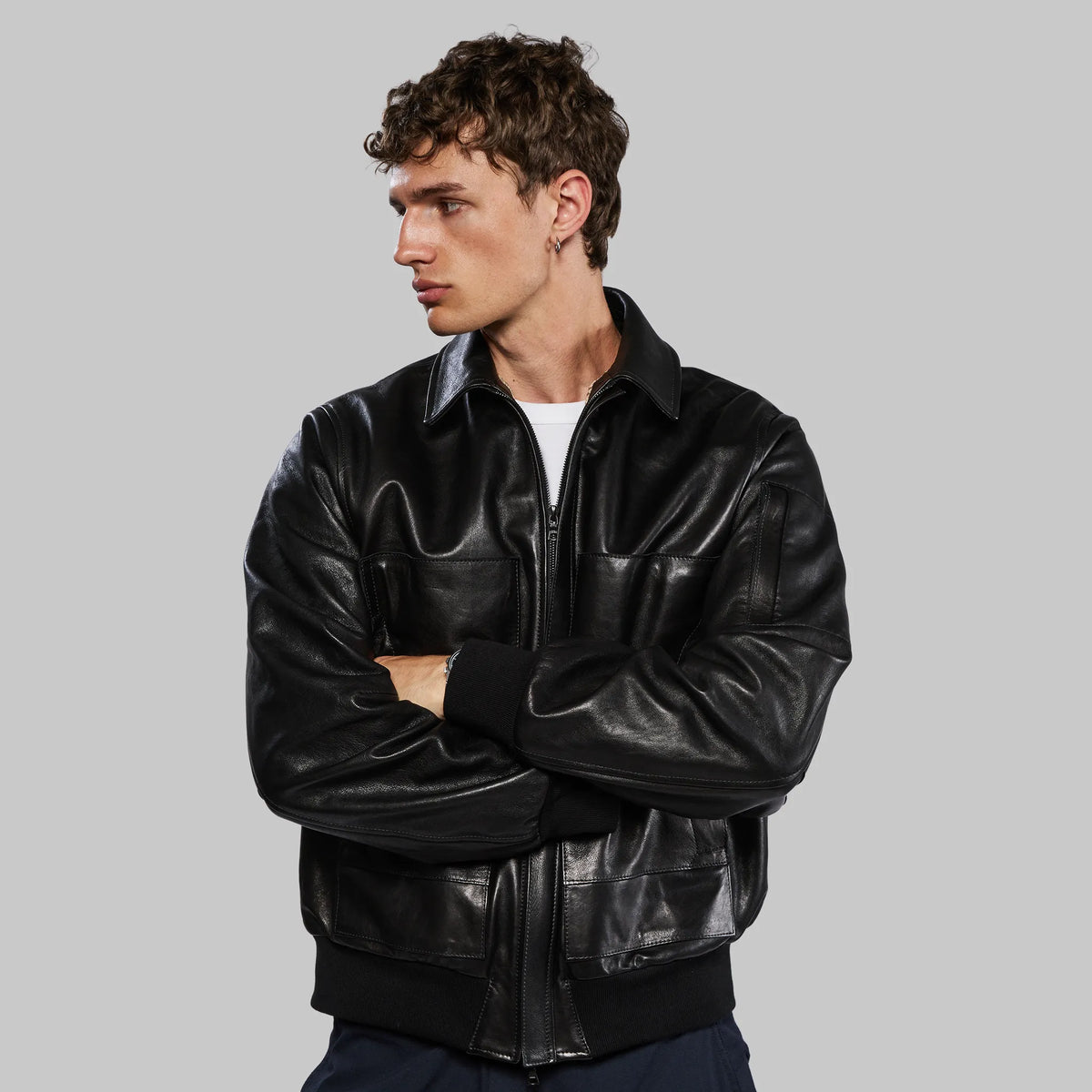 Leather Shielding Jacket