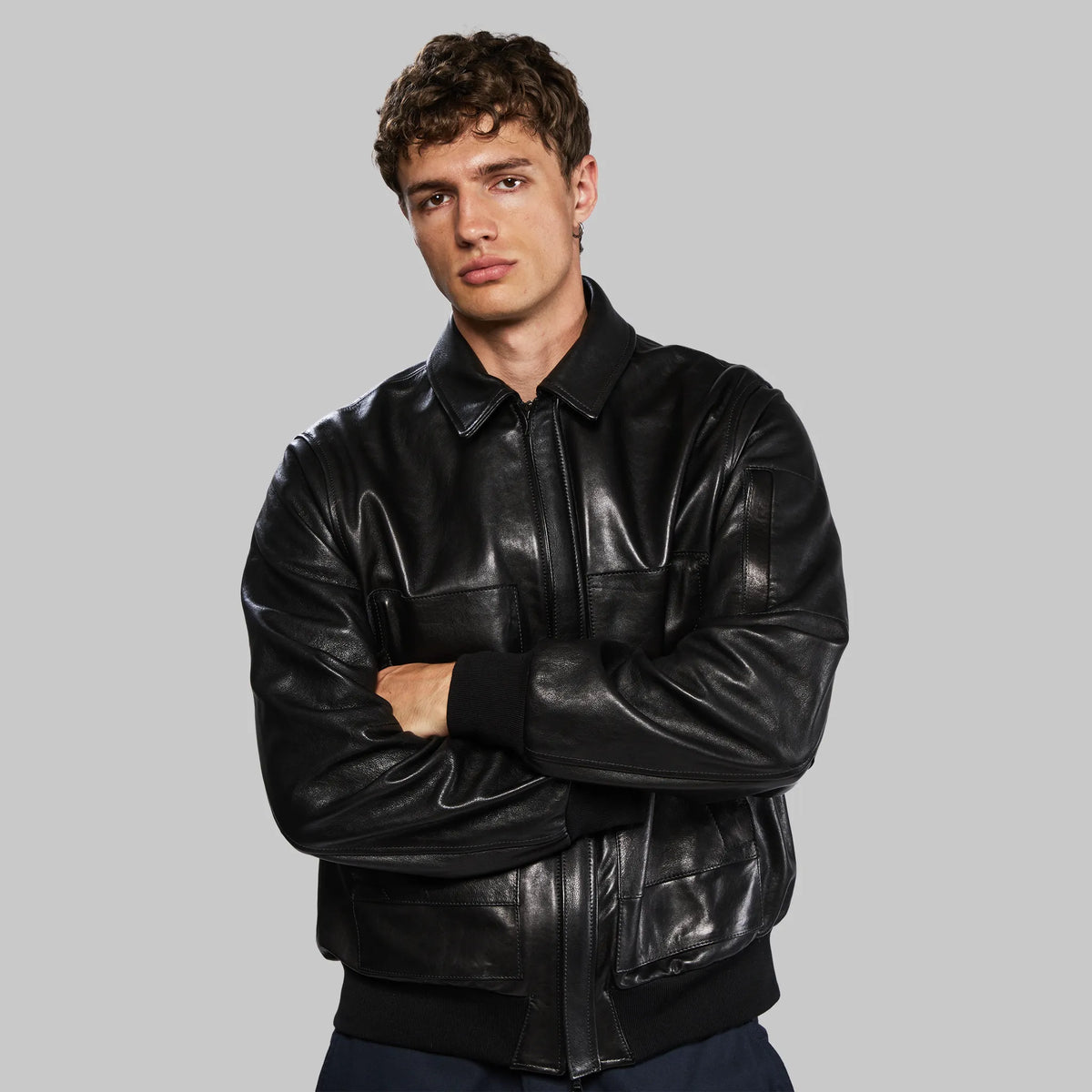 Leather Shielding Jacket