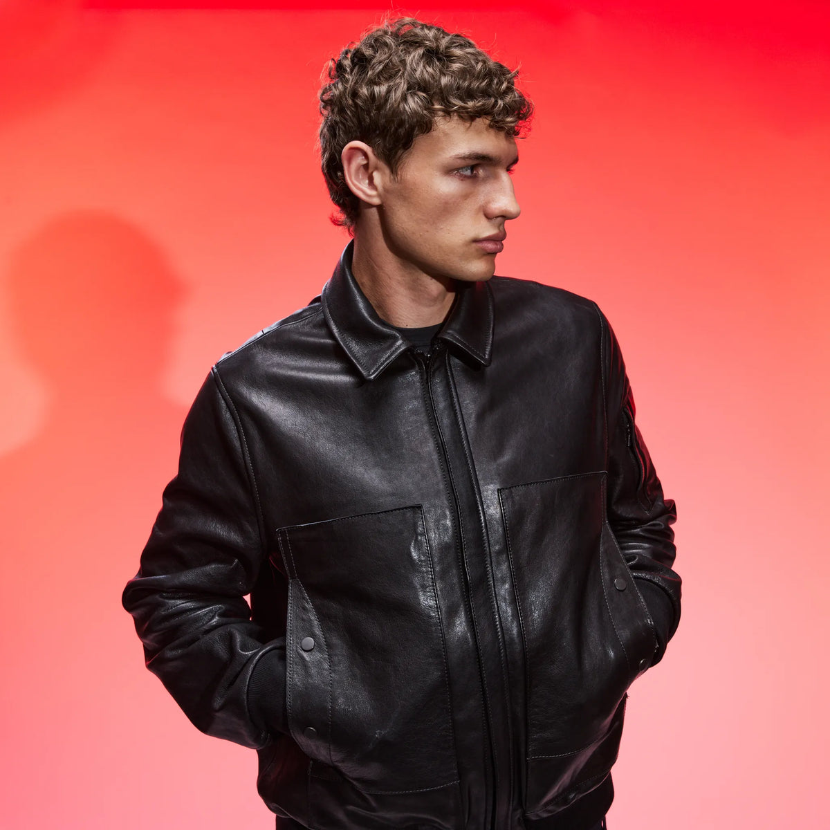 Leather Shielding Jacket