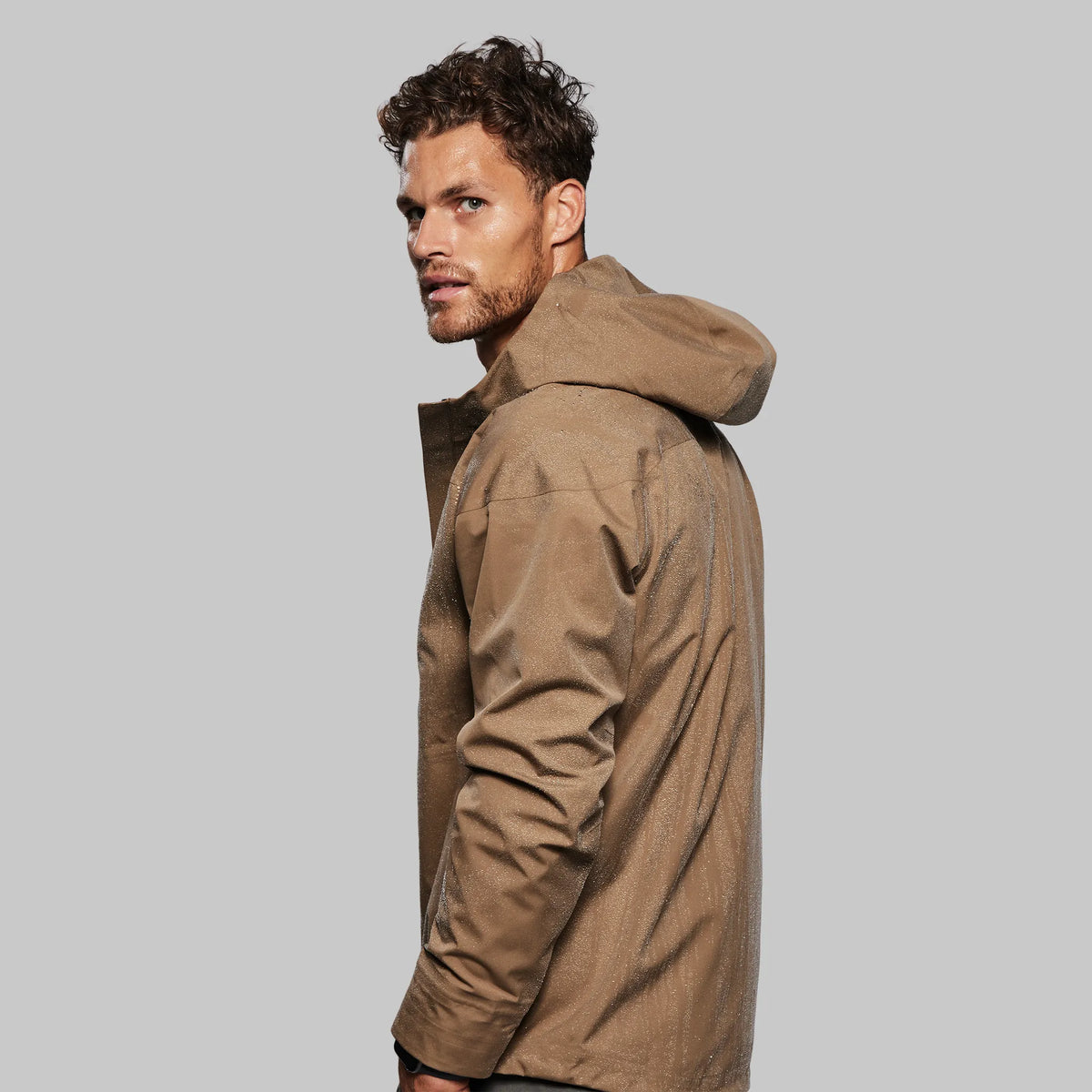 Waterfallproof Jacket. Tan edition