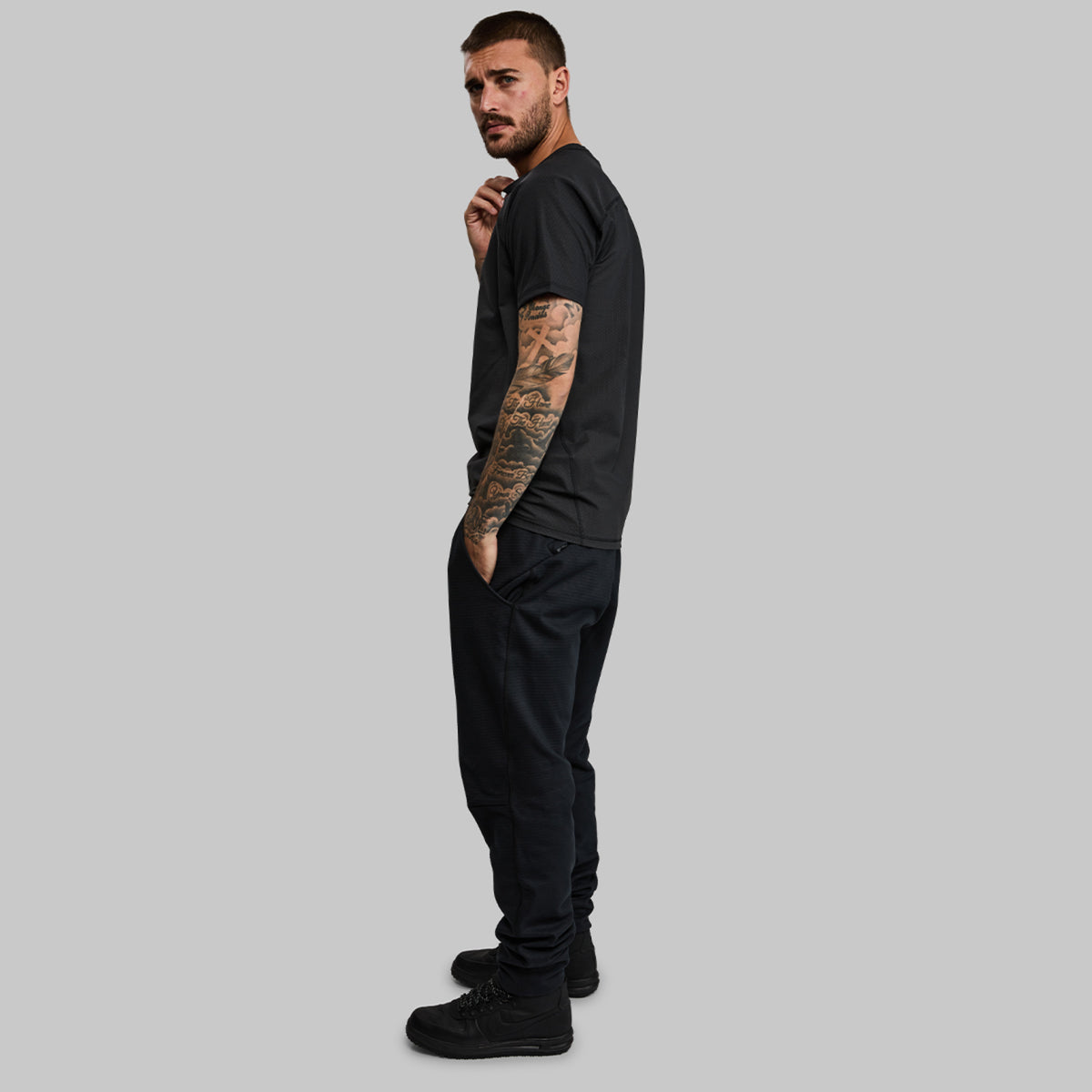 Carbon Fibre T Shirt. Original Black edition