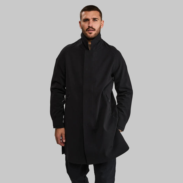 Laser Cut Trench Coat. Black edition – Vollebak