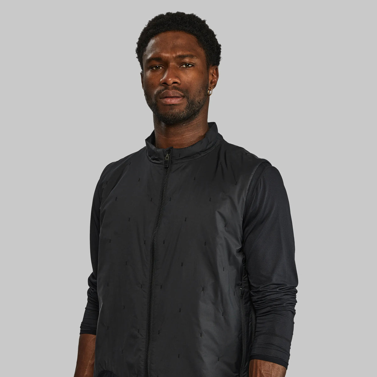 Race to Zero Puffer Vest. Black edition